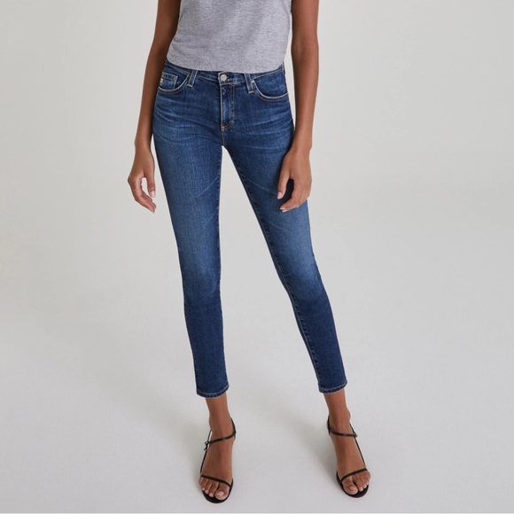 Ag Adriano Goldschmied Denim - AG The Legging Ankle Super Skinny  Low Rise Jean Med Wash Size 28 Y2K Low Waist